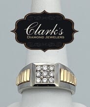Clarks Diamond Jewelers - 14k Gentleman’s Diamond Ring 