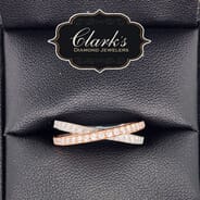 Clarks Diamond Jewelers - Criss-Cross Diamond Band