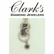 Clarks Diamond Jewelers - Pendant Only - Sterling Silver with 22k Vermeil  Mother of Pearl, Onyx, Topaz